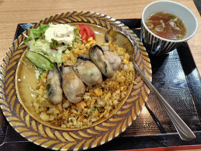 牡蠣のカレー焼き飯 牡蠣のカレー焼き飯